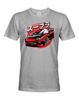Pánské tričko s potiskem Toyota Red Supra -  tričko pro milovníky aut