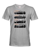 Pánské tričko s potiskem Toyota Supra History -  tričko pro milovníky aut