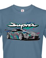 Pánské tričko s potiskem Toyota Supra MK5 HKS  -  tričko pro milovníky aut