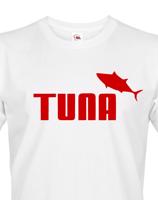 Pánské  tričko s potiskem Tuna - parodie značky Puma