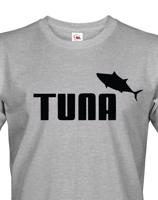 Pánské  tričko s potiskem Tuna - parodie značky Puma