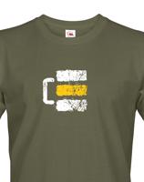 Pánské tričko s potiskem turistické pivní značky - ideální turistické tričko pro pivaře