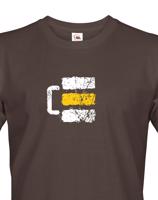 Pánské tričko s potiskem turistické pivní značky - ideální turistické tričko pro pivaře