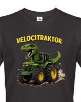 Pánské tričko s potiskem Velocitraktor - vtipný dárek