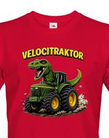 Pánské tričko s potiskem Velocitraktor - vtipný dárek