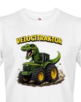 Pánské tričko s potiskem Velocitraktor - vtipný dárek