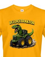Pánské tričko s potiskem Velocitraktor - vtipný dárek