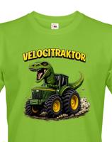 Pánské tričko s potiskem Velocitraktor - vtipný dárek