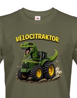 Pánské tričko s potiskem Velocitraktor - vtipný dárek