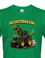 Pánské tričko s potiskem Velocitraktor - vtipný dárek