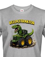Pánské tričko s potiskem Velocitraktor - vtipný dárek