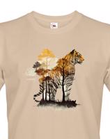 Pánské tričko s potiskem zvířat - Tygr