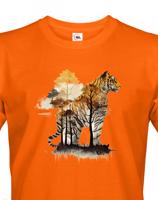 Pánské tričko s potiskem zvířat - Tygr