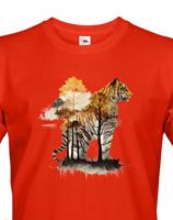 Pánské tričko s potiskem zvířat - Tygr