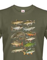 Pánské tričko s rybami