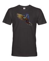 Pánské tričko s úžasným potiskem papouška - skvělý dárek na narozeniny