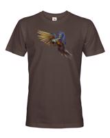 Pánské tričko s úžasným potiskem papouška - skvělý dárek na narozeniny