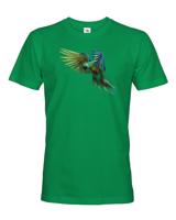 Pánské tričko s úžasným potiskem papouška - skvělý dárek na narozeniny