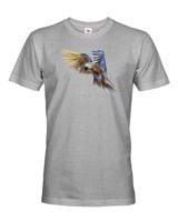 Pánské tričko s úžasným potiskem papouška - skvělý dárek na narozeniny