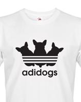 Pánské tričko s vtipným potiskem Adidogs - triko pro pejskaře