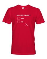 Pánské tričko s vtipným potiskem Are you drunk? - vtipné pánské tričko
