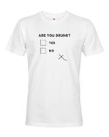 Pánské tričko s vtipným potiskem Are you drunk? - vtipné pánské tričko