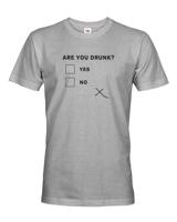 Pánské tričko s vtipným potiskem Are you drunk? - vtipné pánské tričko