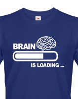 Pánské tričko s vtipným potiskem Brain is loading...