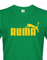 ★ Pánské tričko s vtipným potiskem Ruma - vtipná parodie na značku Puma