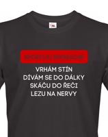 Pánské tričko s vtipným potiskem - Sportuji rekreačně...