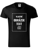 Pánské tričko s výstřihem do V s vlastním potiskem