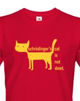 Pánské tričko Schrodinger´s cat is not dead - vtipné tričko pro chemiky