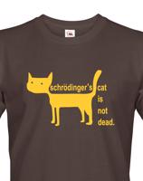 Pánské tričko Schrodinger´s cat is not dead - vtipné tričko pro chemiky