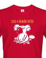 Pánské tričko Seru a nemám papír - triko s koalou
