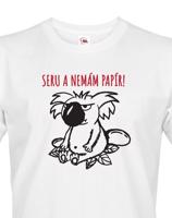 Pánské tričko Seru a nemám papír - triko s koalou