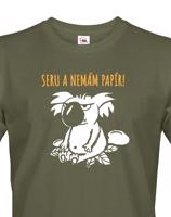 Pánské tričko Seru a nemám papír - triko s koalou