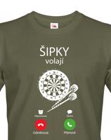 Pánské tričko - Šipky volají - ideální dárek