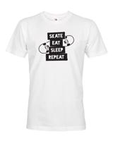 Pánske tričko Skate-eat-sleep-repeat - triko se skejtem