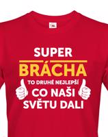 Pánské tričko Super brácha - ideální narozeninový dárek pro bráchu