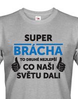 Pánské tričko Super brácha - ideální narozeninový dárek pro bráchu