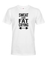 Pánské tričko Sweat is just fat crying