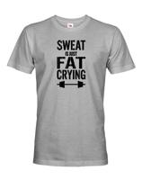 Pánské tričko Sweat is just fat crying