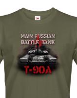 Pánské tričko  T90A  - tričko pro milovníky tanků