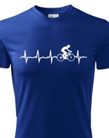 Pánské tričko Tep cyklisty - Ukažte všem, kam vás vaše srdce táhne