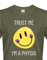 Pánské tričko trust me i´m physio - kvalitní tisk a rychlé dodání