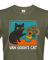 Pánské tričko Van Gogh´s Cat