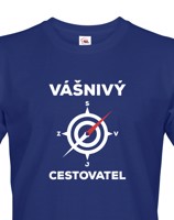 Pánské tričko Vášnivý cestovatel - dokonalý dárek pro dobrodruhy