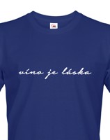 Pánské  tričko - Víno je láska - tričko pro milovníky vína