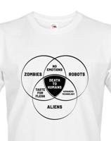 Pánské tričko Zombies, Robots, Aliens - ideální triko pro Geeky