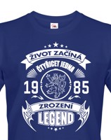 Pánské tričko Zrození legendy s českým lvem II - narozeninové triko